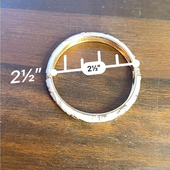 Vintage Cloisonné Hinged Round‎ 360 design White Blue Gold Green - Picture 6 of 6